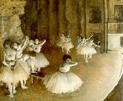 Edgar Degas Ballet Rehearsal on Stage oil painting